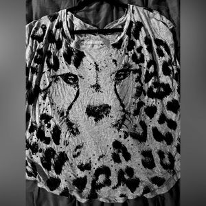 Rock & Republic tiger face crop top 🐅